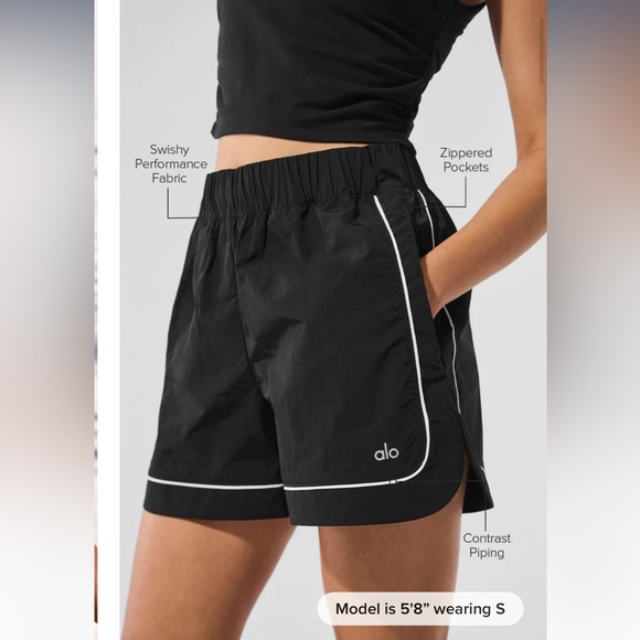 Alo Motivate Track Shorts - Picture 3 of 5